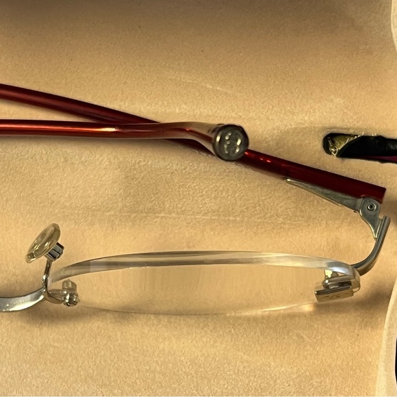 CHANEL Glasses Eyeglass Frames Coco Mark Rimless 2027 c 147 54 18 130 w/ Case - Picture 12 of 16